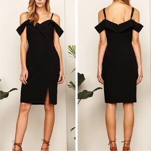 Adelyn Rae Black Off the Shoulder Dress, Sz M